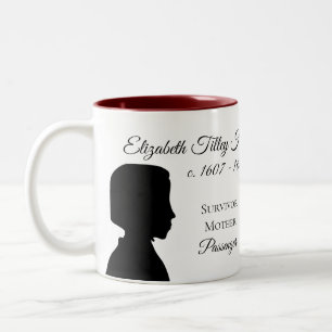 Elizabeth Tilley Howland Mayflower Descendant Mug