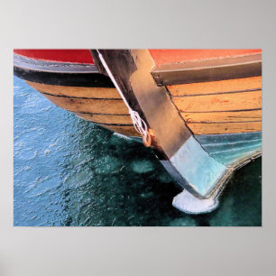 Elizabeth Tilley in frozen Plymouth MA harbour Poster