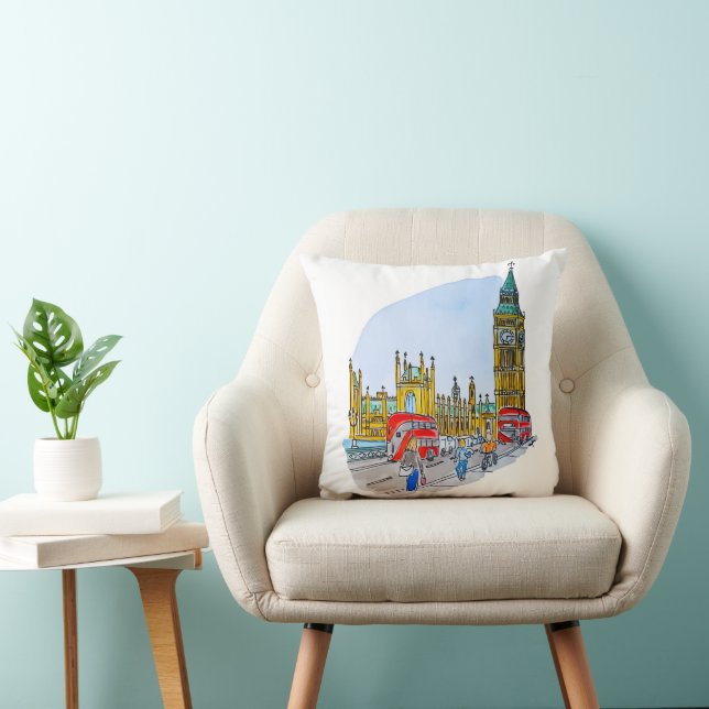 Elizabeth Tower, aka Big Ben Cushion (Chair)