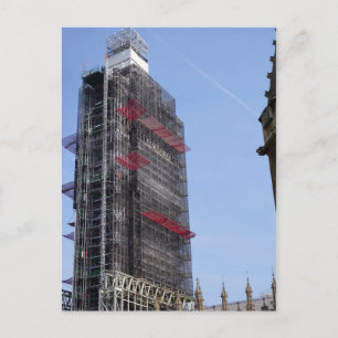 Elizabeth Tower - Big Ben 2019 Renovation Postcard