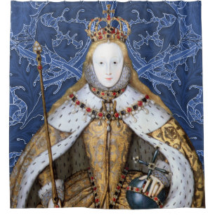 Elizabeth Tudor, Queen of England Shower Curtain