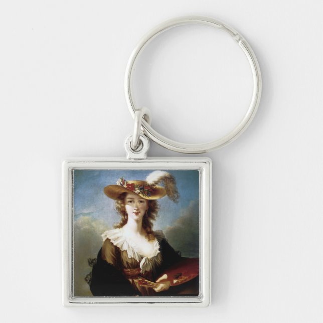 Elizabeth Vigee-Le Brun ~ Self Portrait Key Ring (Front)
