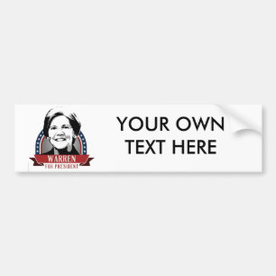 ELIZABETH WARREN 2016 SPANGLE - 2016.png Bumper Sticker
