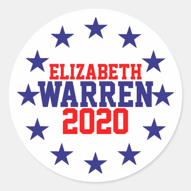 Elizabeth Warren 2020 Classic Round Sticker (Front)
