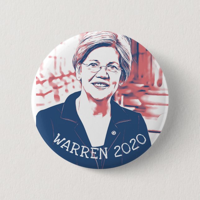 ELIZABETH WARREN 2020 Presidential Election Button (Front)