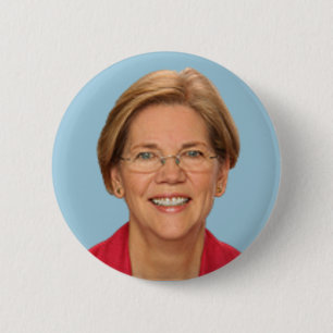 elizabeth warren 6 cm round badge