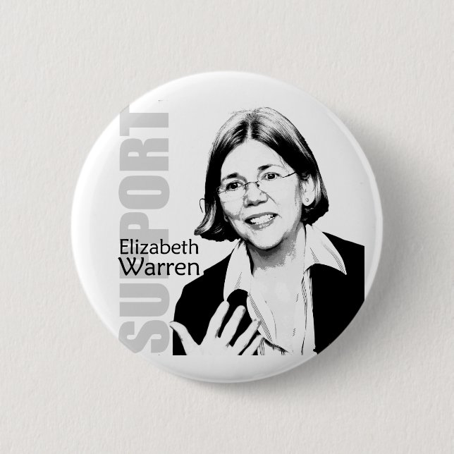 Elizabeth Warren Button (Front)