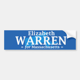 Elizabeth Warren for Massachusetts bumper sticker