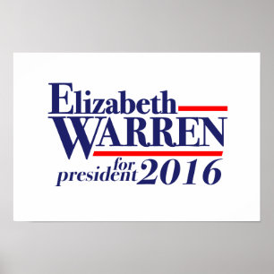 Elizabeth Warren for President 2016 poster