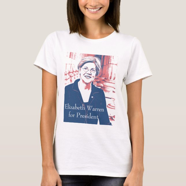Elizabeth Warren for President 2020 Election T-Shirt (Front)