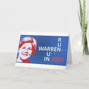 Elizabeth Warren for President in 2020 Card
