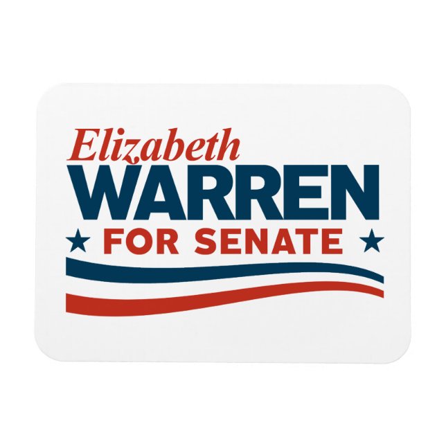 Elizabeth Warren for Senate Magnet (Horizontal)