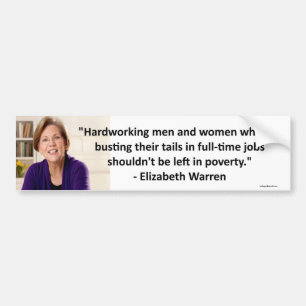 Elizabeth Warren - hardworking Bumper Sticker