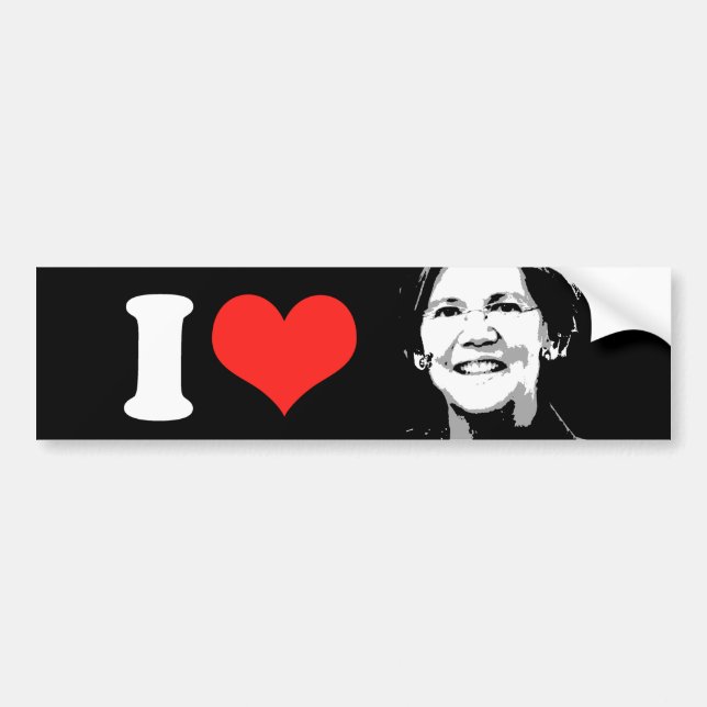 Elizabeth Warren --.png Bumper Sticker (Front)