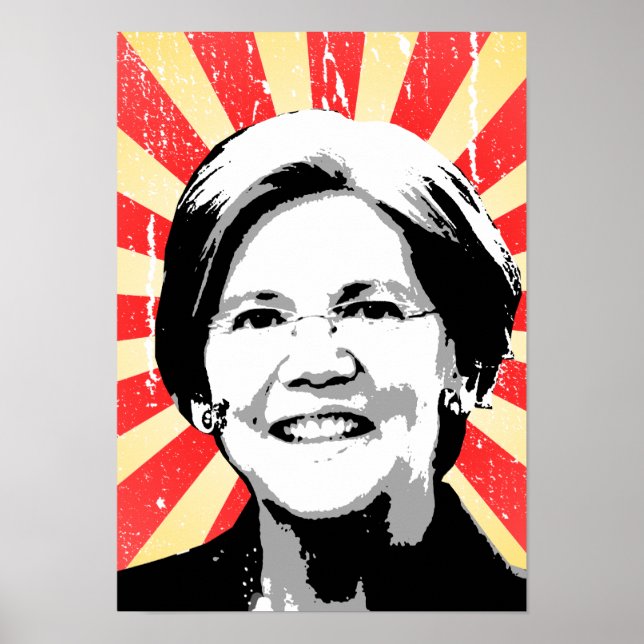 Elizabeth Warren Portrait Poster (Front)