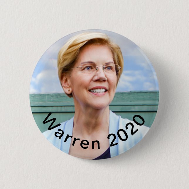 Elizabeth Warren - Warren 2020 Button - Pin (Front)