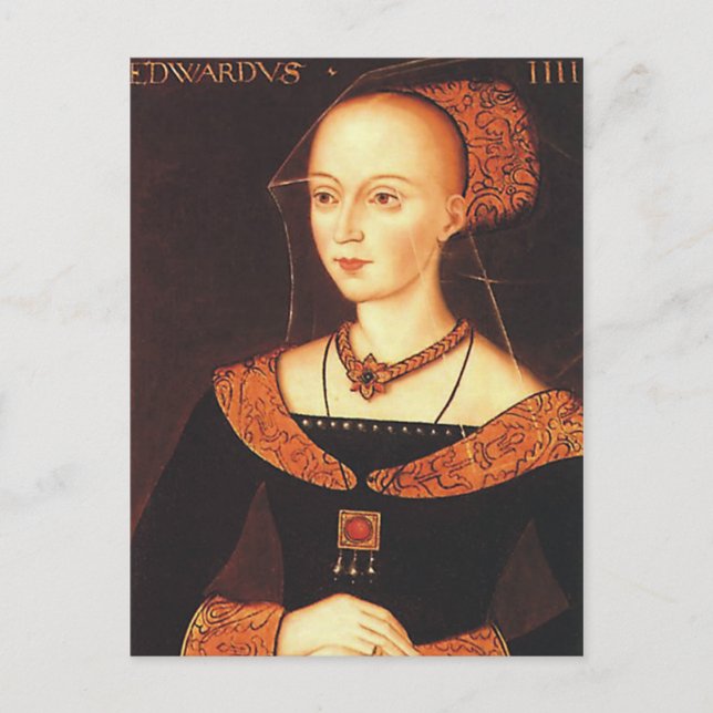 Elizabeth Woodville "The White Queen" Postcard (Front)