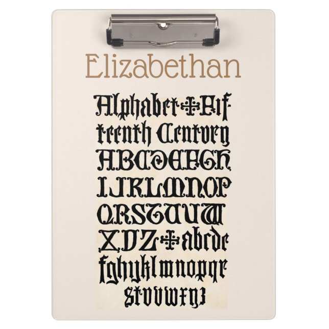 Elizabethan Clipboard (Front)