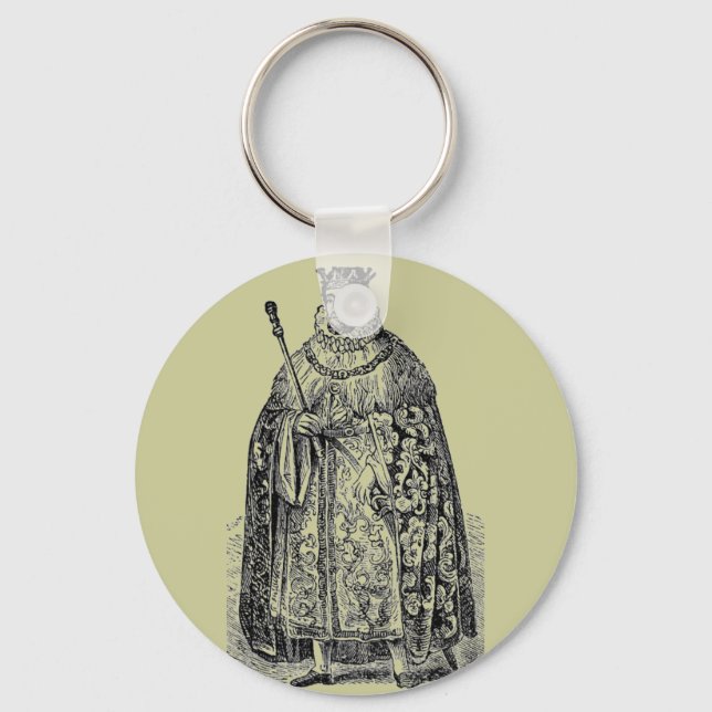 Elizabethan Fashion Key Ring (Front)