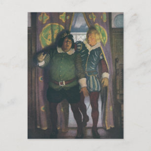 Elizabethans in an Inn Postcard