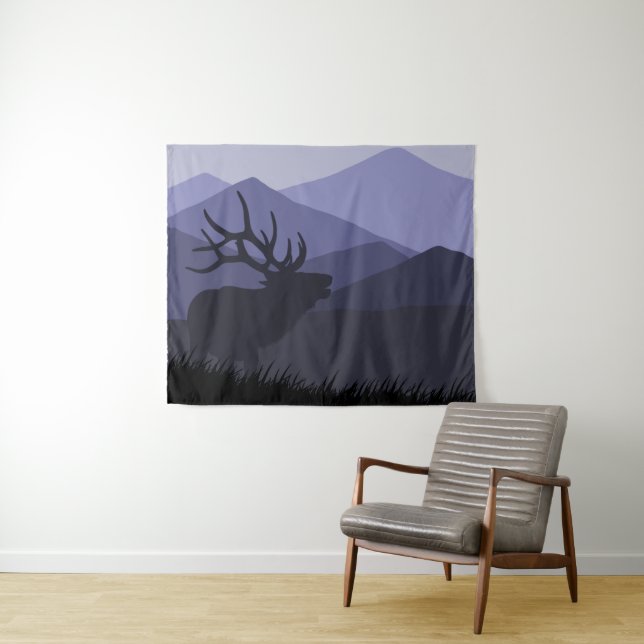 Elk and Blodgett Peak Tapestry (In Situ (Horizontal))
