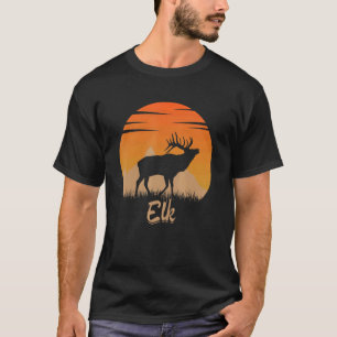 Elk Animal Hot In The Mounta In Nature T-Shirt