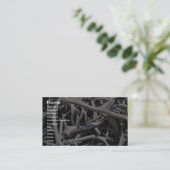 Elk antlers, Central Square, Jackson, Wyoming, U.S Business Card (Standing Front)