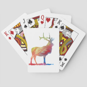 Elk art playing cards