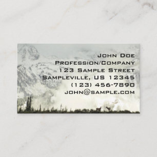 Elk at Grand Teton National Park Photography Business Card