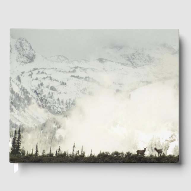 Elk at Grand Teton National Park Photography Guest Book (Front)