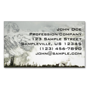 Elk at Grand Teton National Park Photography Magnetic Business Card