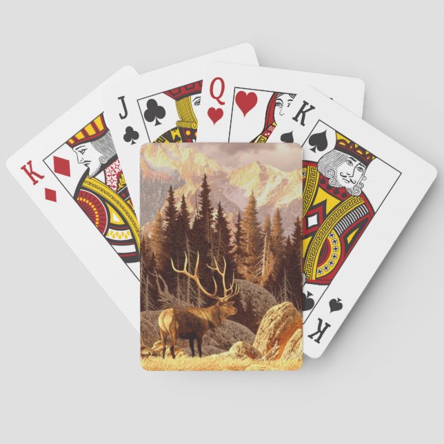 Elk Bull Playing Cards (Back)
