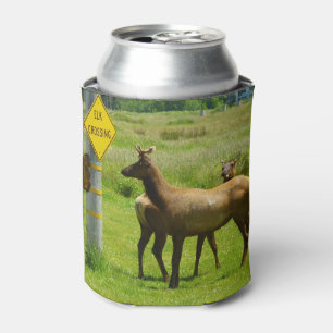 Elk Crossing California Wildlife Photography Can Cooler