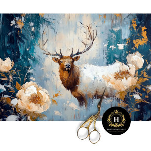 Elk Deer Estes Park Colorado Travel Decoupage  Tissue Paper