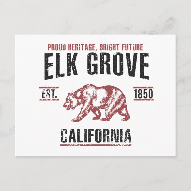 Elk Grove Postcard (Front)