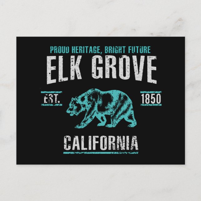 Elk Grove Postcard (Front)