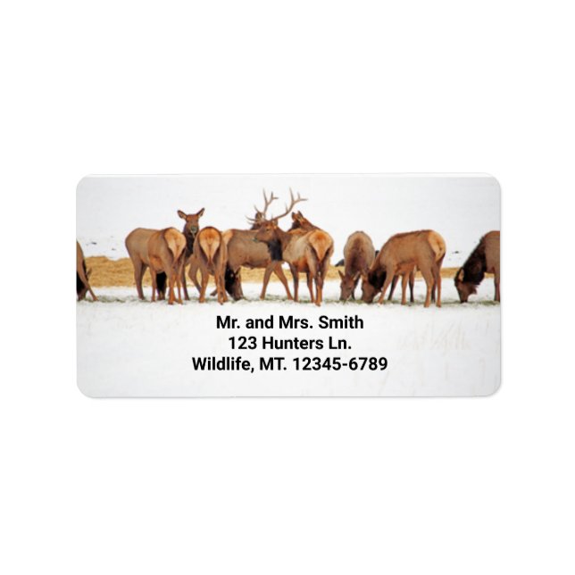 Elk Herd Address Label (Front)