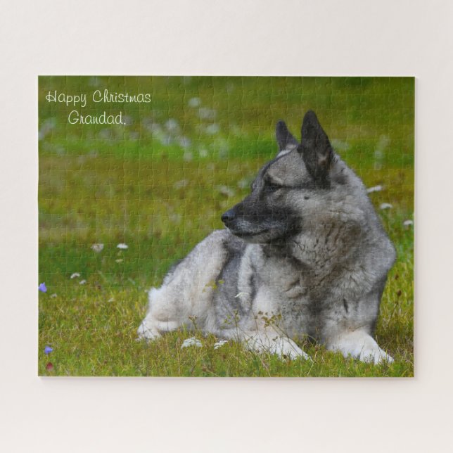 Elk Hound Dog. Jigsaw Puzzle (Horizontal)