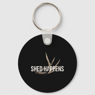 Elk Hunter Shed Happens Funny Deer Hunting Key Ring