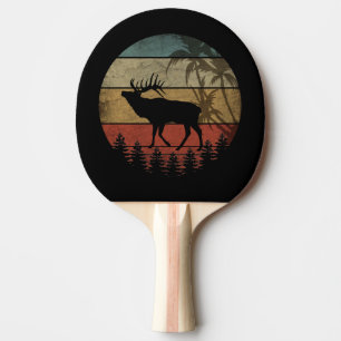 ELK HUNTER VINTAGE PING PONG PADDLE