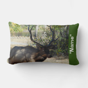 Elk Hunting Bed Room Mancave Decorative Pillow