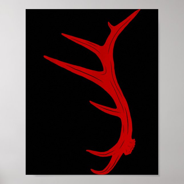 Elk Hunting Bull Antler Shed  Poster (Front)