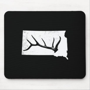 Elk Hunting Elkaholic Antler Funny Elk Hunter Gift Mouse Pad