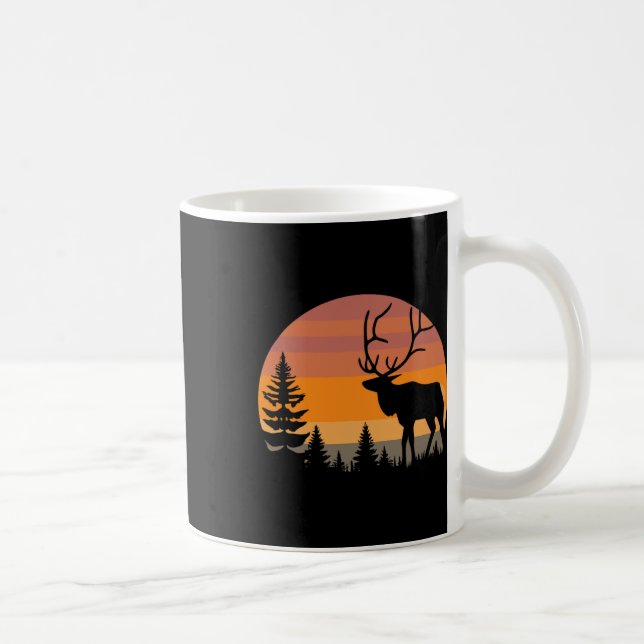 Elk Hunting - Funny Elkaholic Deer Elk Hunter - Hu Coffee Mug (Right)