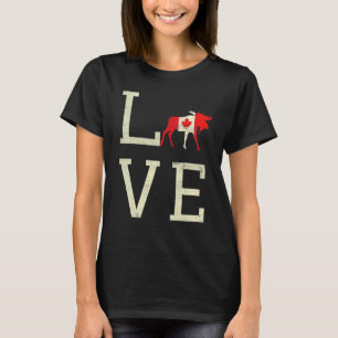 Elk Love Canada Day Maple Proud Canadian Flag Cana T-Shirt
