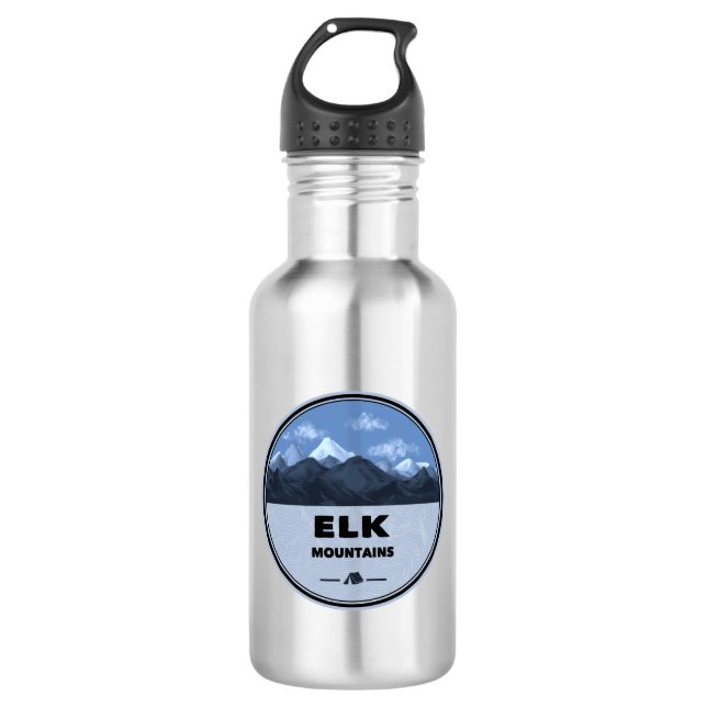 Elk Mountains Colorado Camping 532 Ml Water Bottle (Front)
