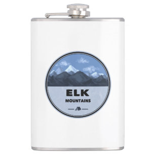 Elk Mountains Colorado Camping Hip Flask