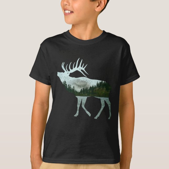 ELK NATURE SCENERY T-Shirt (Front)