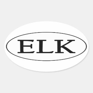 ELK Oval Logo Sticker