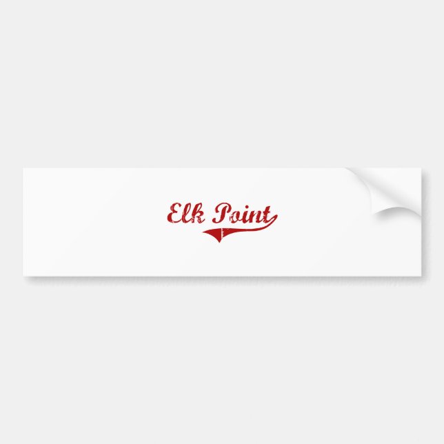 Elk Point South Dakota Classic Design Bumper Sticker (Front)